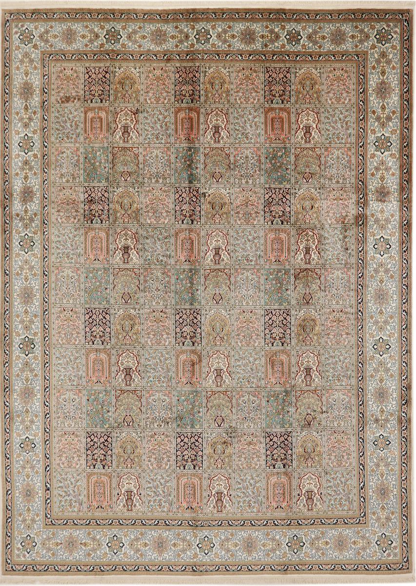 Tapis indien Cachemire Soie 340x247 340x247, Tapis persan Noué à la main