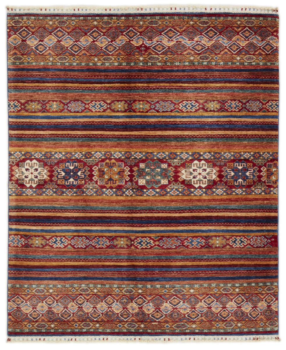 Afghan rug Arijana Shaal 190x163 190x163, Persian Rug Knotted by hand