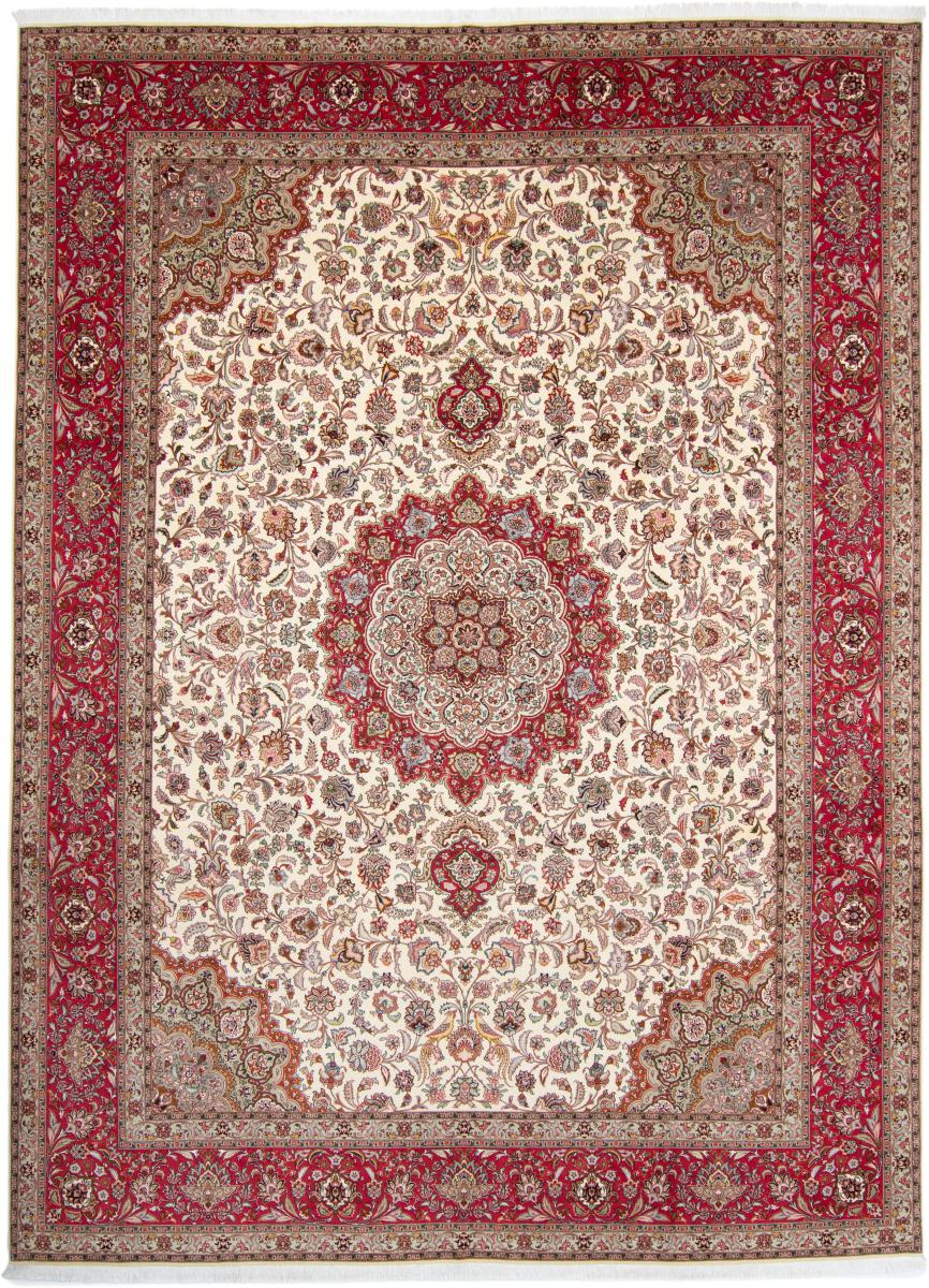 Tapete persa Tabriz 50Raj 13'7"x10'0" 13'7"x10'0", Tapete persa Atado à mão