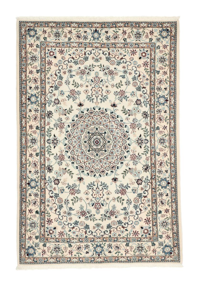 Persian Rug Nain 6La 4'4"x3'0" 4'4"x3'0", Persian Rug Knotted by hand