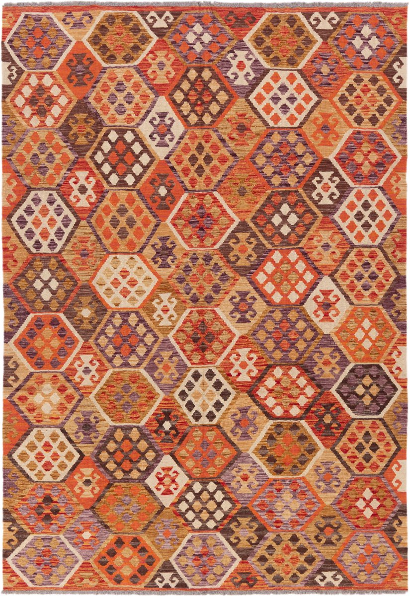 Afghan rug Kilim Afghan 8'4"x5'9" 8'4"x5'9", Persian rug Handwoven