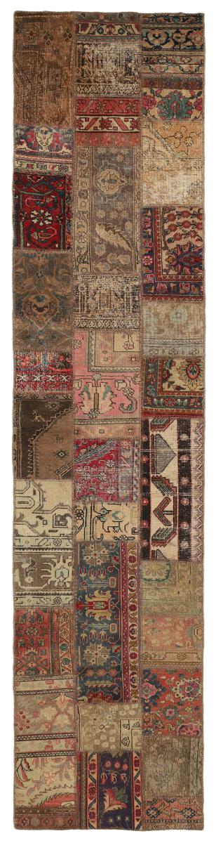Persisk matta Patchwork 409x82 409x82, Persisk matta Knuten för hand