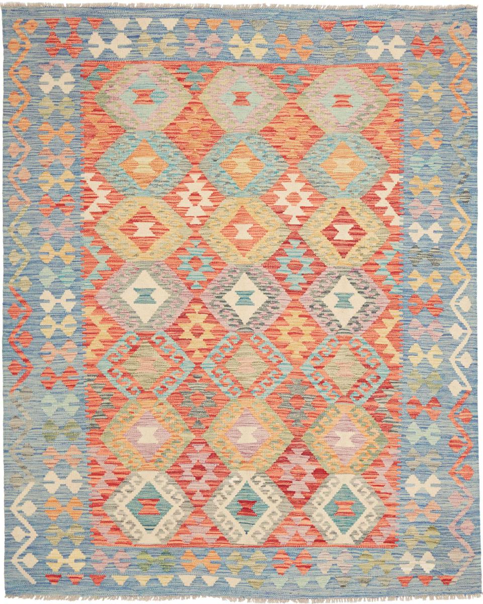 Afghan rug Kilim Afghan 198x161 198x161, Persian Rug Woven by hand