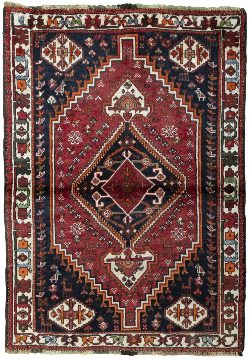 Persian Rug Shiraz 5'5"x3'10" 5'5"x3'10", Persian Rug Knotted by hand