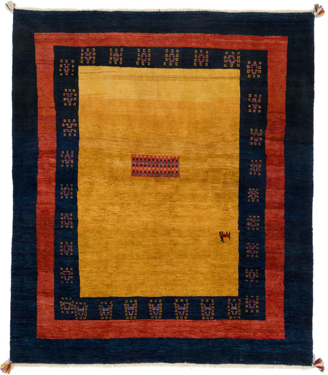 Persian Rug Persian Gabbeh Loribaft 199x174 199x174, Persian Rug Knotted by hand
