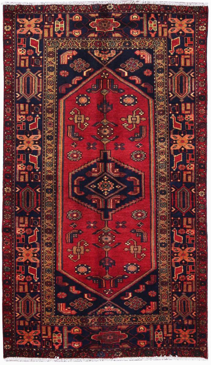 Persian Rug Hamadan 7'0"x4'1" 7'0"x4'1", Persian Rug Knotted by hand