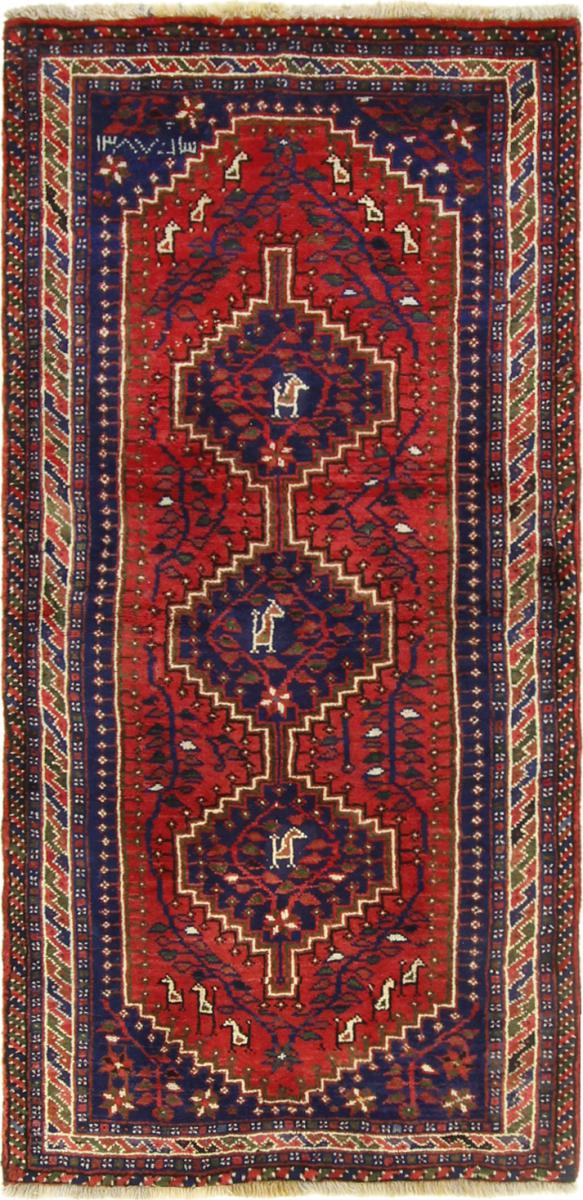  ペルシャ絨毯 Ghashghai 199x92 199x92,  ペルシャ絨毯 手織り