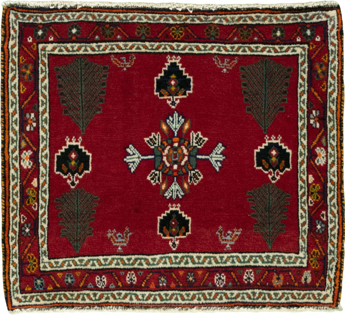 Persian Rug Shiraz 55x62 55x62, Persian Rug Knotted by hand