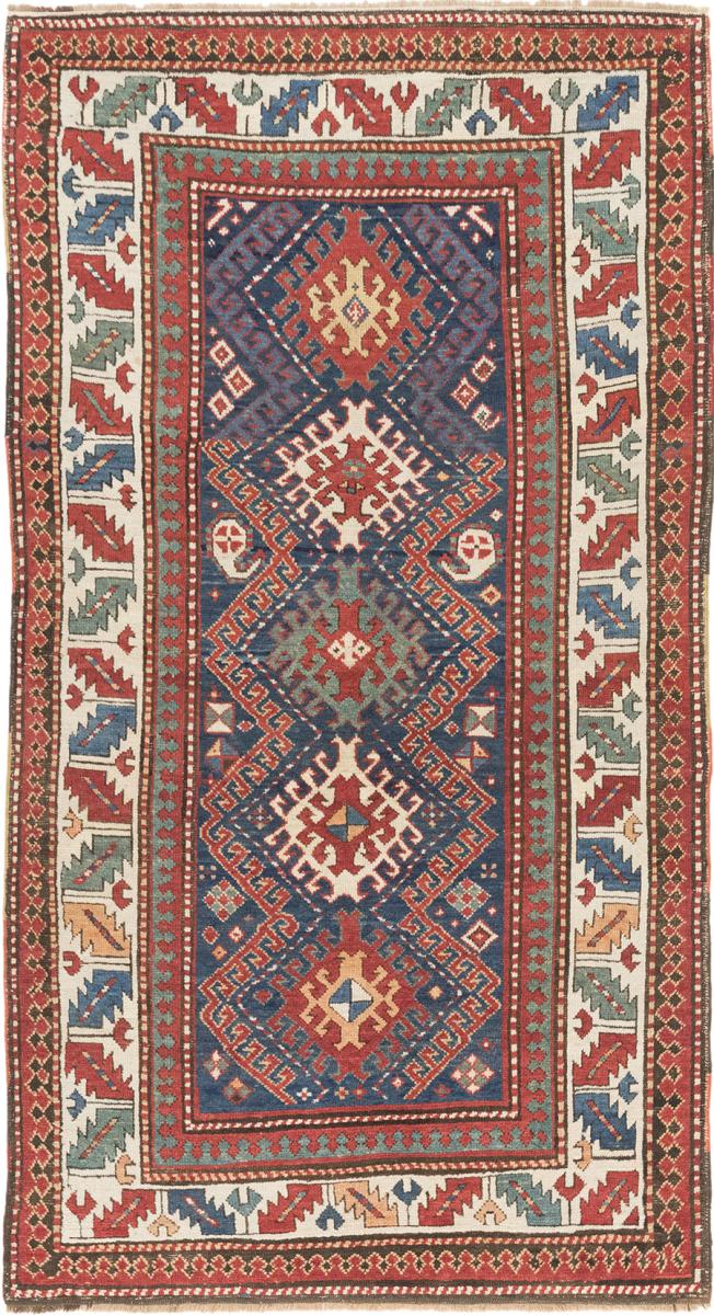 Alfombra rusa Kazak Antiguo 226x128 226x128, Alfombra persa Anudado a mano