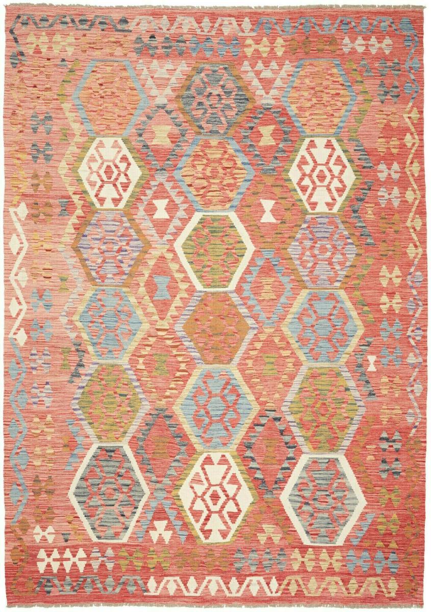 Tapis afghan Kilim Afghan 294x206 294x206, Tapis persan Tissé à la main