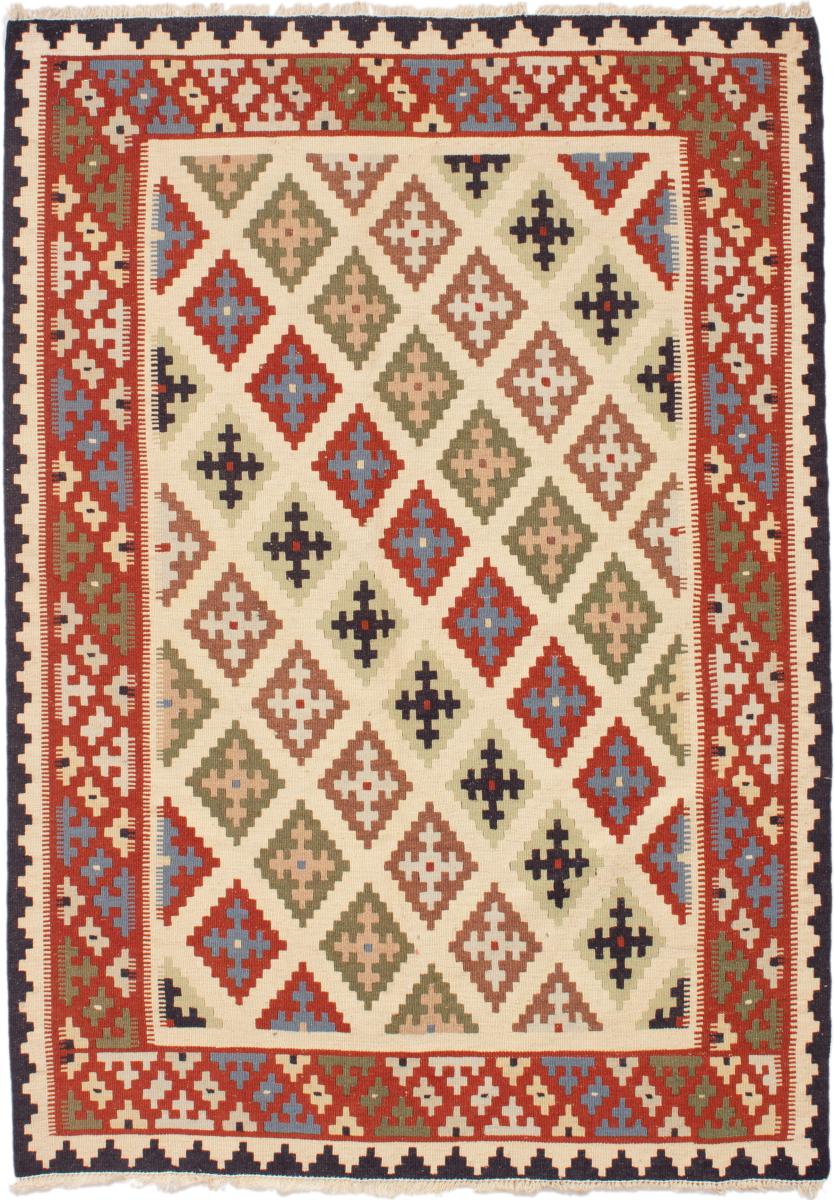 Tapete persa Kilim Fars 141x99 141x99, Tapete persa Tecido à mão