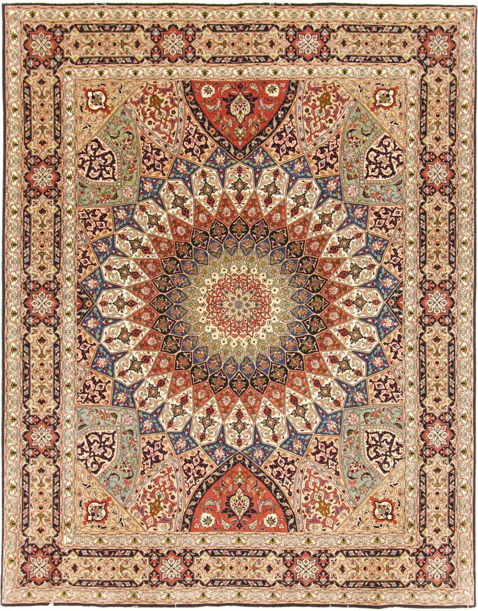 Tapete persa Tabriz 50Raj 259x204 259x204, Tapete persa Atado à mão