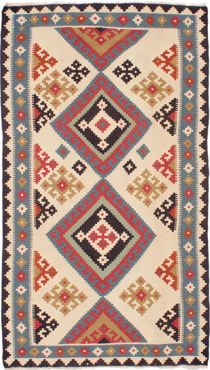 Tapete persa Kilim Fars 6'1"x3'5" 6'1"x3'5", Tapete persa Tecido à mão