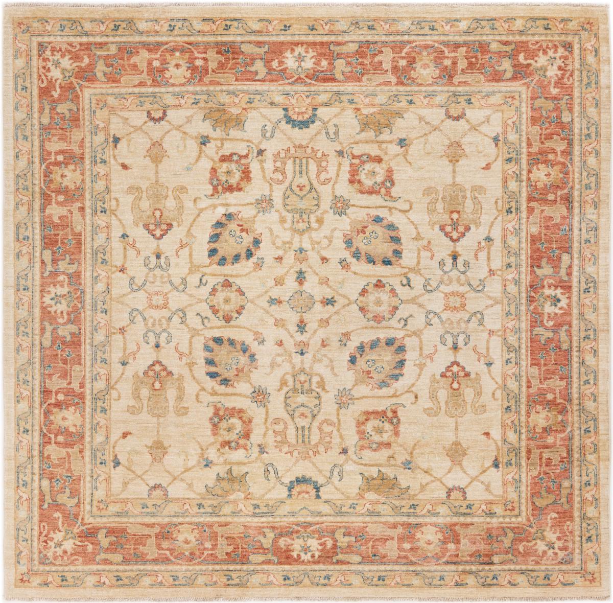 Afghan rug Ziegler Farahan 197x197 197x197, Persian Rug Knotted by hand