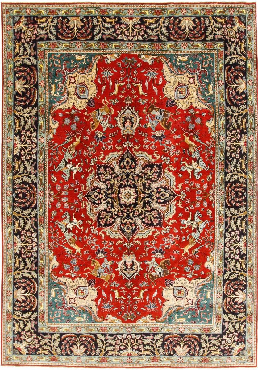 Tapete persa Tabriz 336x233 336x233, Tapete persa Atado à mão