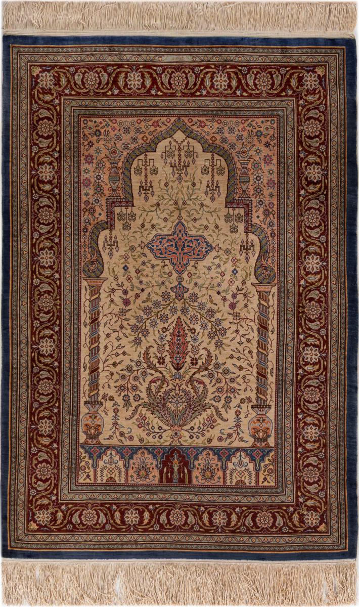  Hereke di Seta 107x71 107x71, Tappeto persiano Annodato a mano