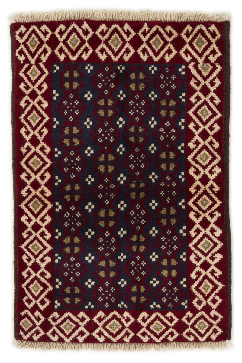 Perserteppich Belutsch 93x65 93x65, Perserteppich Handgeknüpft