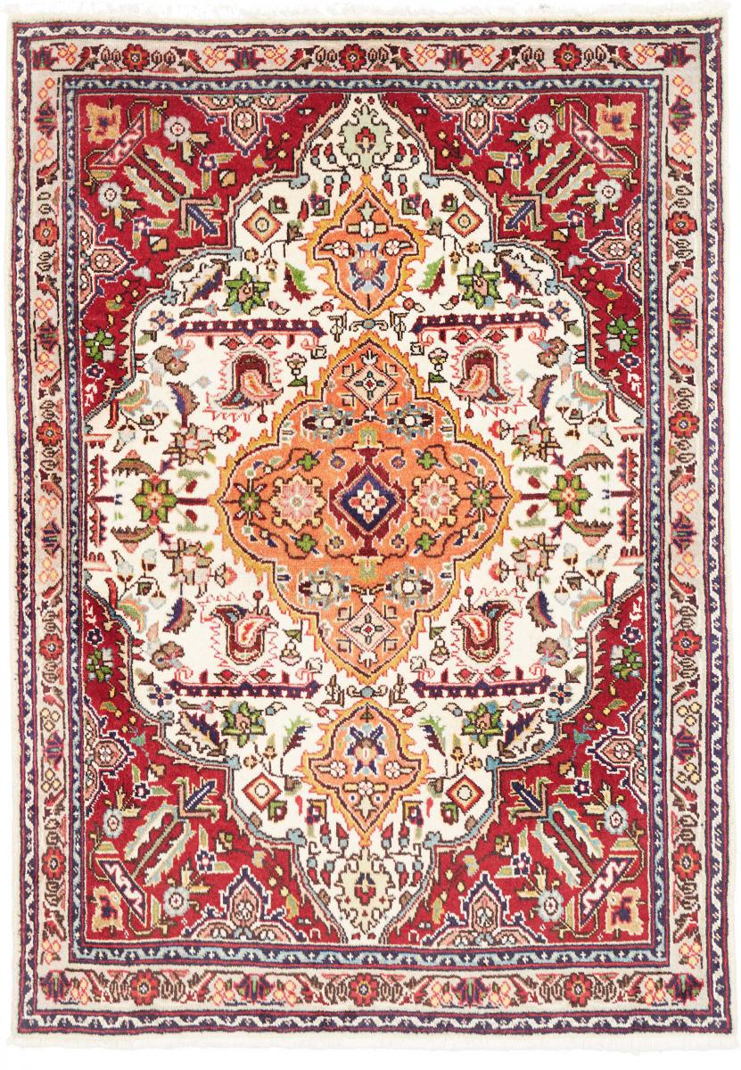 Persian Rug Tabriz 4'11"x3'7" 4'11"x3'7", Persian Rug Knotted by hand