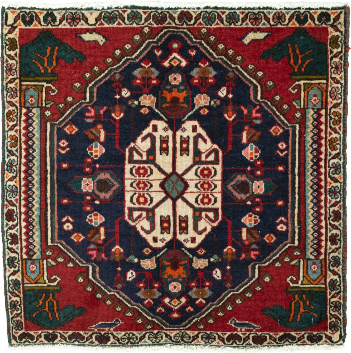 Persisk matta Shiraz 62x64 62x64, Persisk matta Knuten för hand