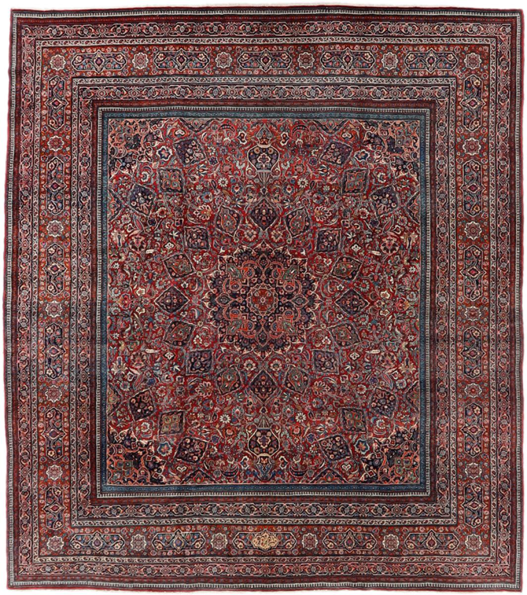 Persian Rug Mashhad Majmalbaff 381x334 381x334, Persian Rug Knotted by hand