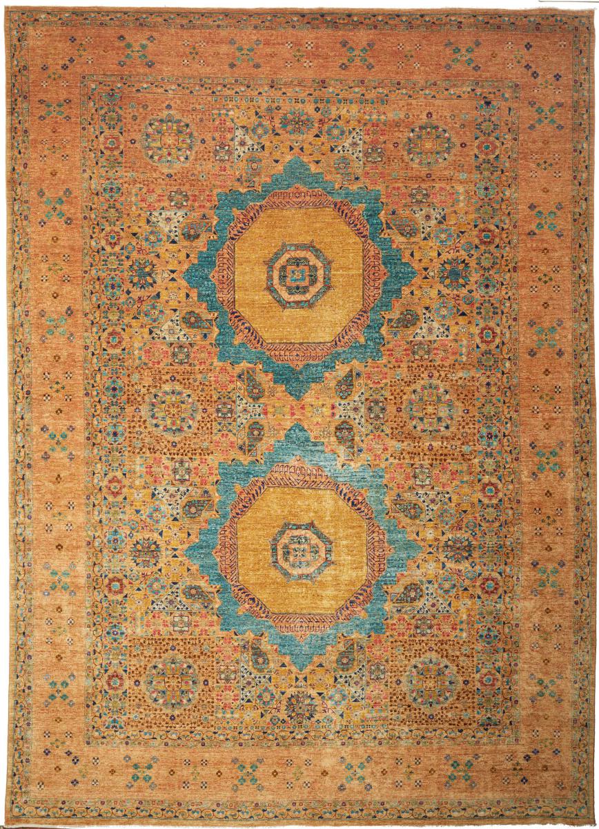 Pakisztáni szőnyeg Mamluk 14'2"x10'0" 14'2"x10'0", Perzsa szőnyeg Kézzel csomózva
