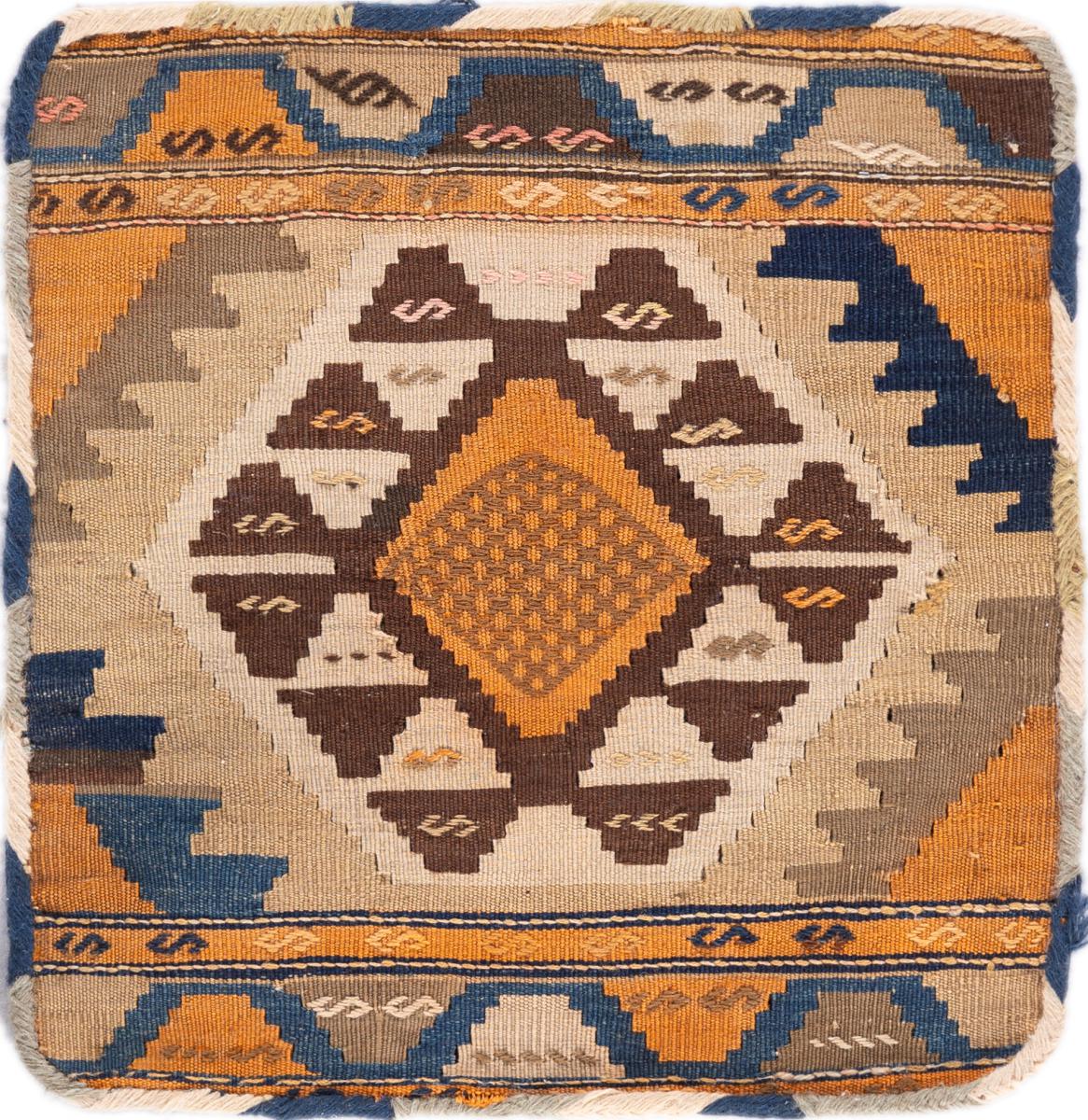 Persisk teppe Kelim Fars Kissen 47x44 47x44, Persisk teppe Knyttet for hånd