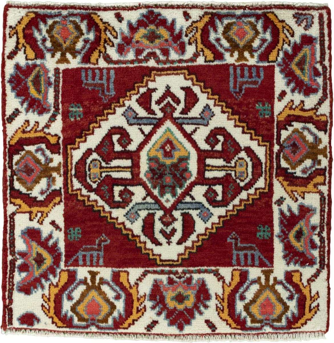 Tapis persan Shiraz 62x63 62x63, Tapis persan Noué à la main