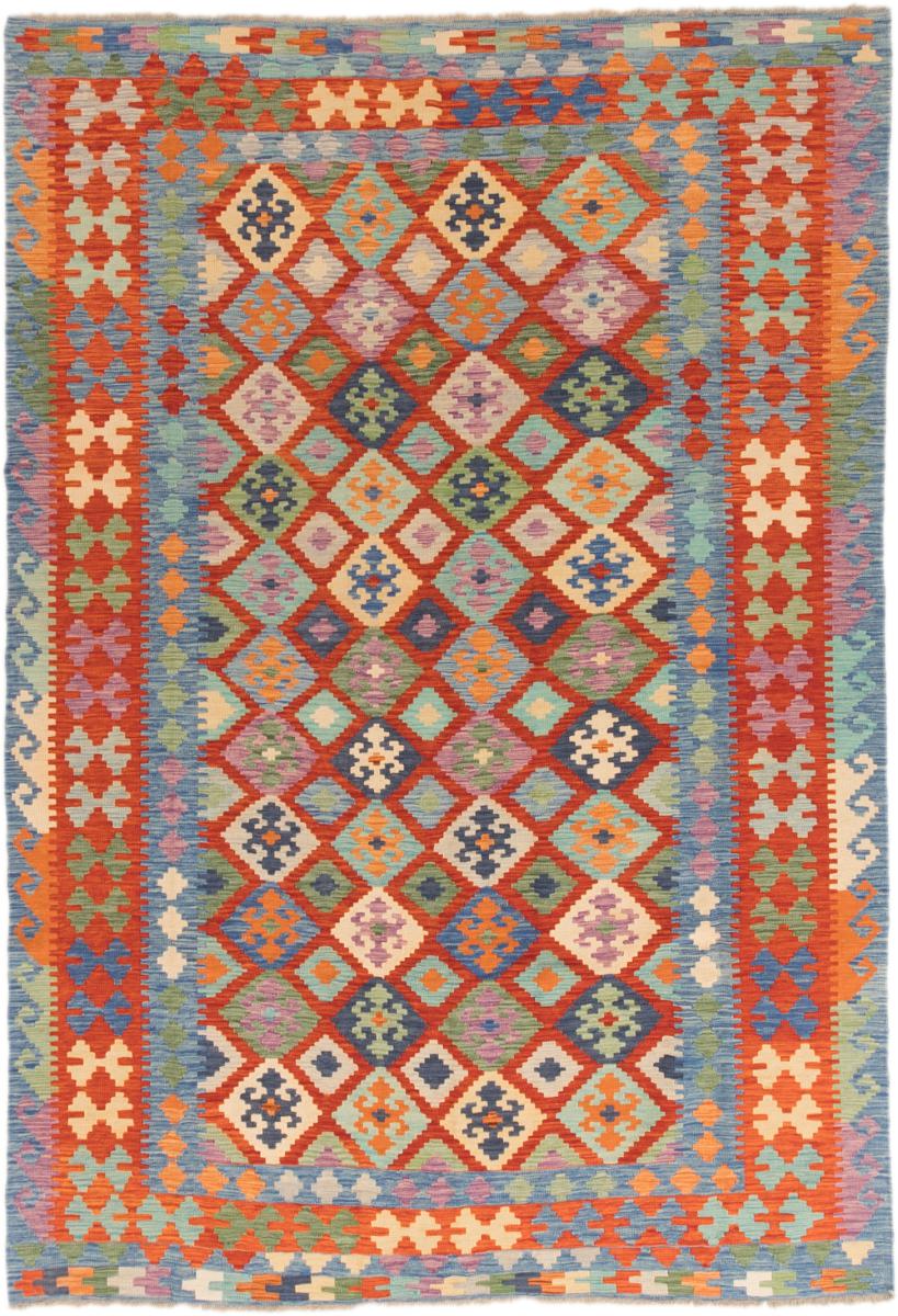 Afghanischer Teppich Kelim Afghan 296x200 296x200, Perserteppich Handgewebt