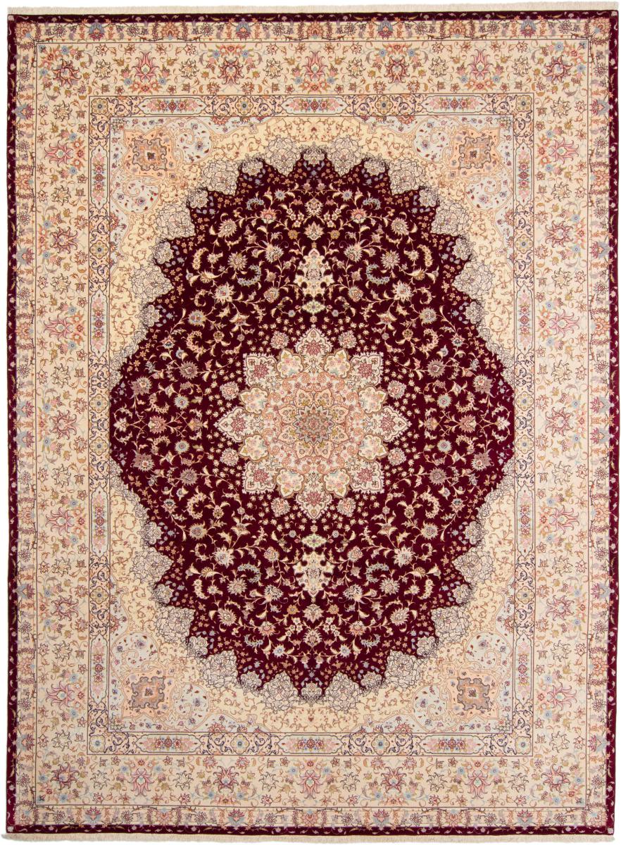 Tapete persa Tabriz 50Raj 13'3"x9'10" 13'3"x9'10", Tapete persa Atado à mão