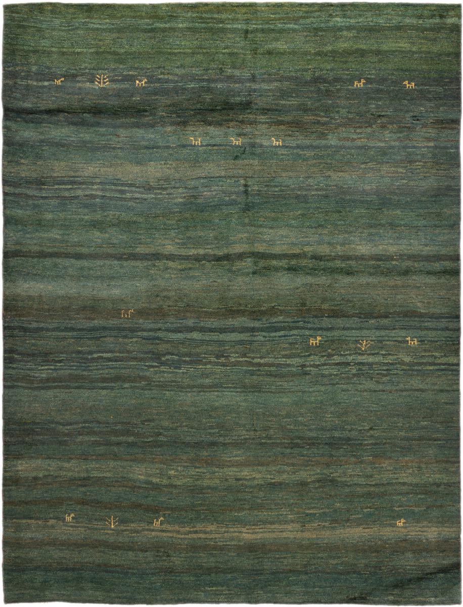 Persian Rug Persian Gabbeh 9'6"x7'3" 9'6"x7'3", Persian Rug Knotted by hand