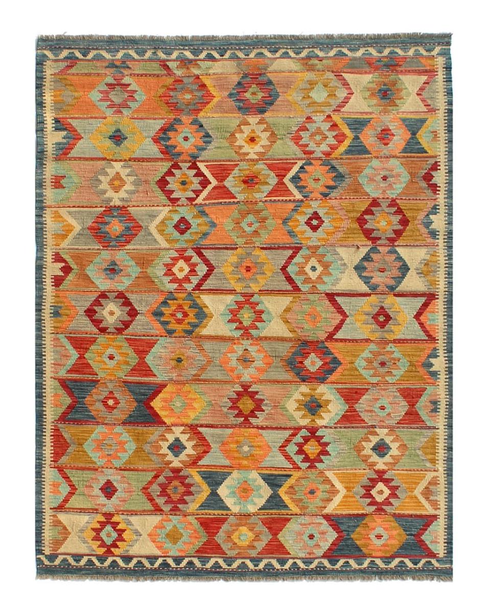 Afghan rug Kilim Afghan 8'0"x5'6" 8'0"x5'6", Persian Rug Woven by hand