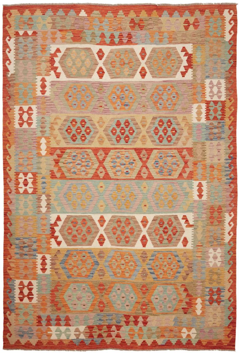 Afghansk teppe Kelim Afghan 295x198 295x198, Persisk teppe Handwoven 