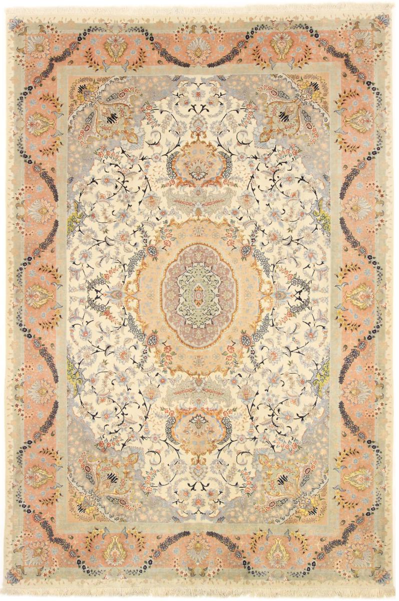 Persian Rug Tabriz 10'0"x6'7" 10'0"x6'7", Persian Rug Knotted by hand