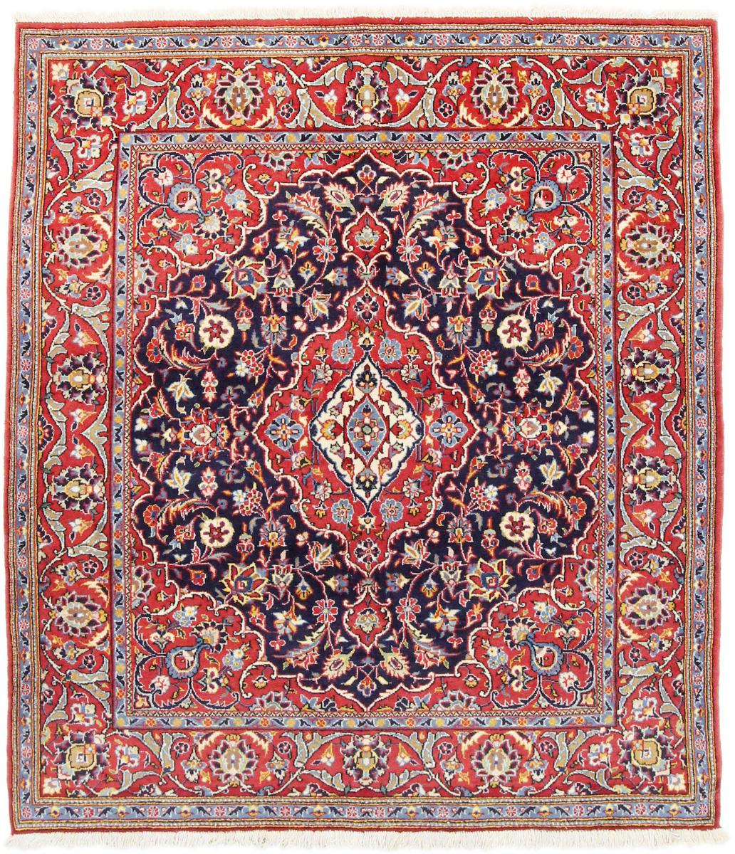Persisk tæppe Keshan 169x144 169x144, Persisk tæppe Knyttet i hånden