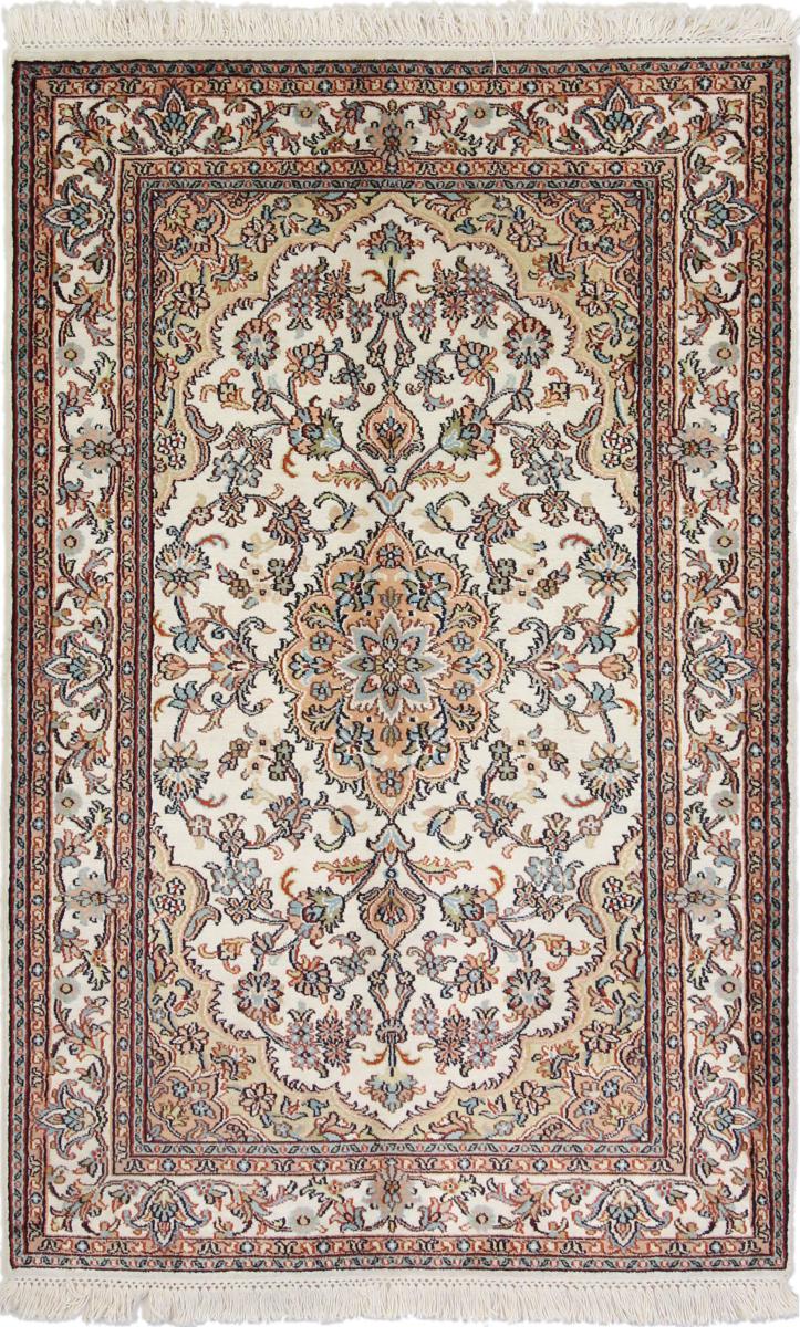 Tappeto indiano Cachemire di Seta 124x81 124x81, Tappeto persiano Annodato a mano