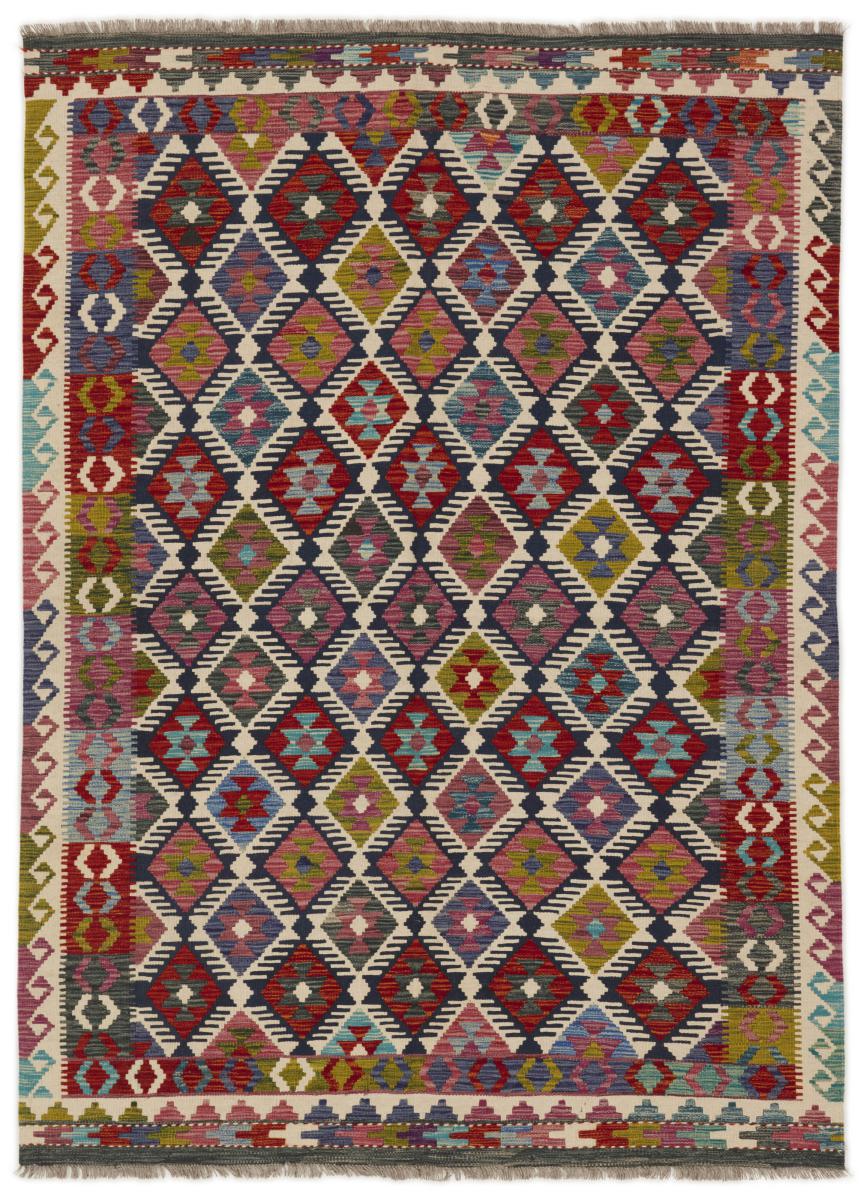 Afghanska mattan Kilim Afghan 242x172 242x172, Persisk matta handvävd 