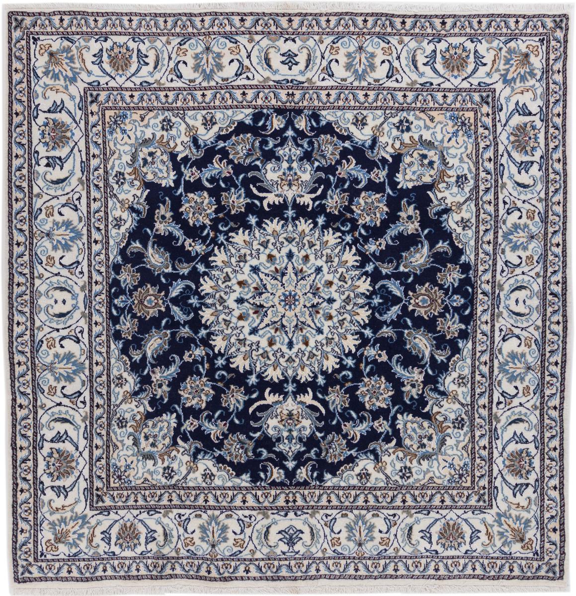 Perzisch tapijt Nain 200x200 200x200, Perzisch tapijt Handgeknoopte