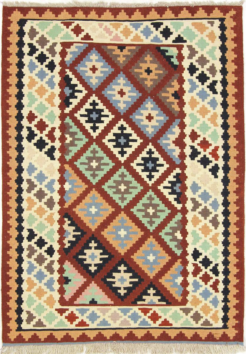 Tapete persa Kilim Fars 4'9"x3'5" 4'9"x3'5", Tapete persa Tecido à mão