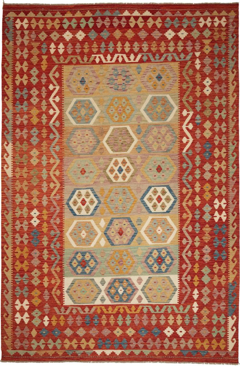 Tapete afegão Kilim Afegão 305x198 305x198, Tapete persa Tecido à mão