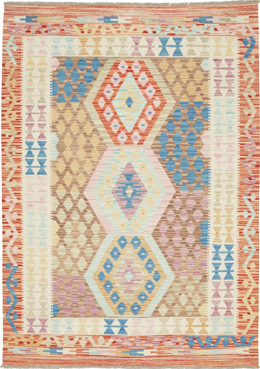 Tapete afegão Kilim Afegão 181x127 181x127, Tapete persa Tecido à mão