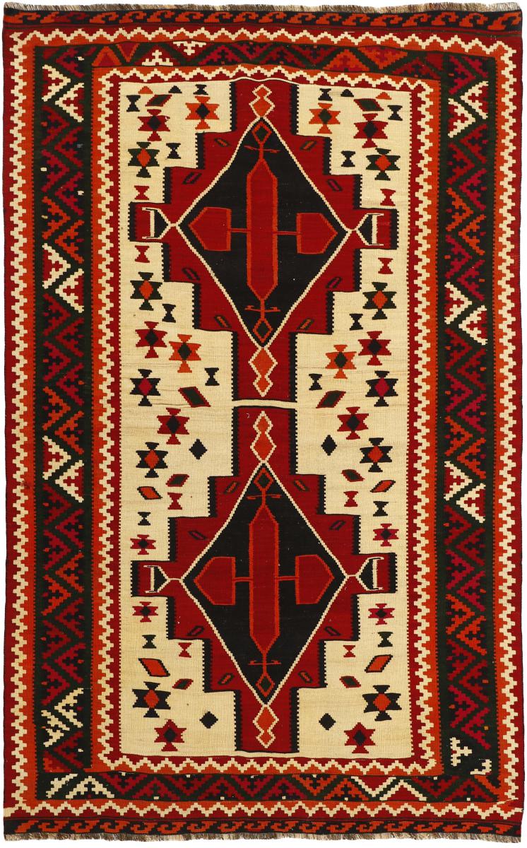 Tapete persa Kilim Fars Heritage 7'10"x5'1" 7'10"x5'1", Tapete persa Tecido à mão