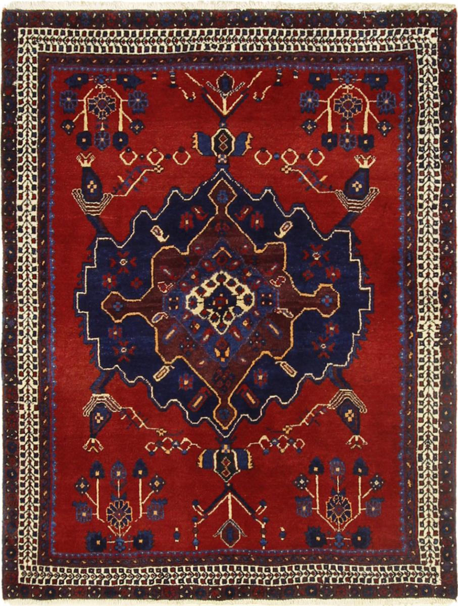 Persian Rug Sirjan 5'5"x4'2" 5'5"x4'2", Persian Rug Knotted by hand