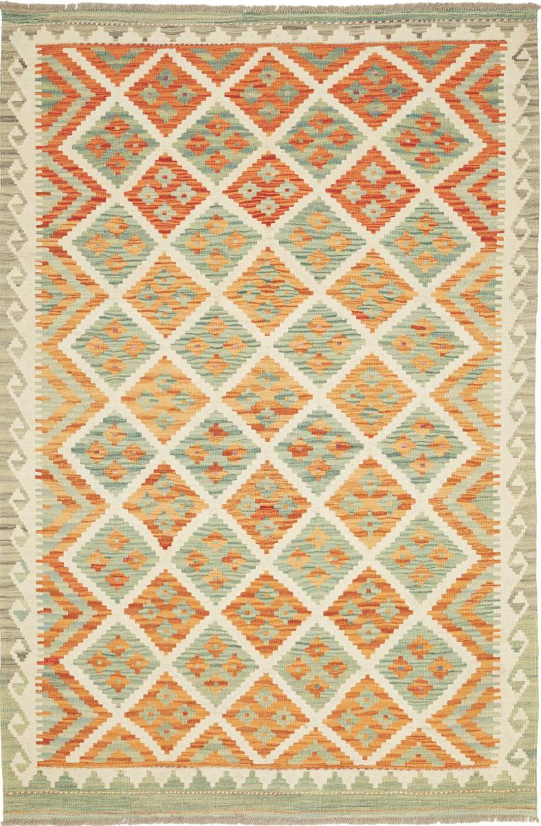 Tapete afegão Kilim Afegão 196x129 196x129, Tapete persa Tecido à mão