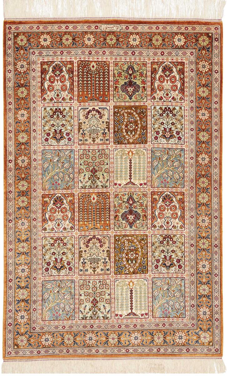 Persialainen matto Ghom Silkki 119x80 119x80, Persialainen matto Solmittu käsin