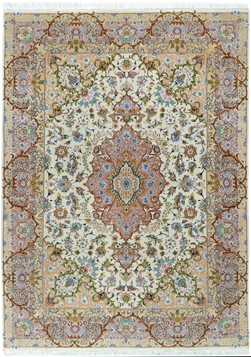 Tapete persa Tabriz 50Raj 215x155 215x155, Tapete persa Atado à mão