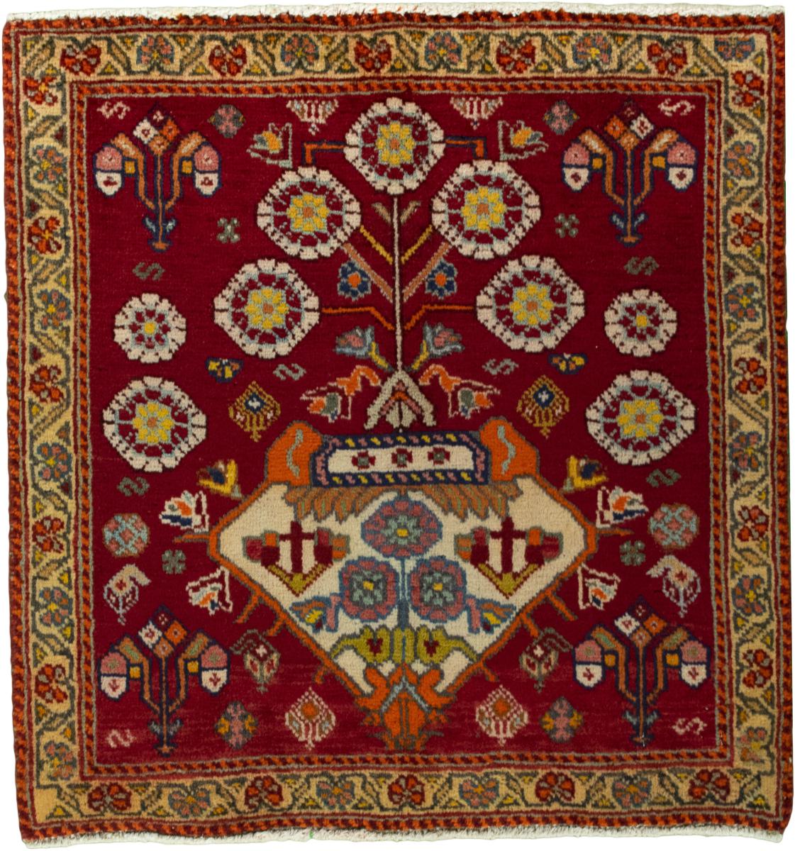 Persian Rug Shiraz 67x62 67x62, Persian Rug Knotted by hand