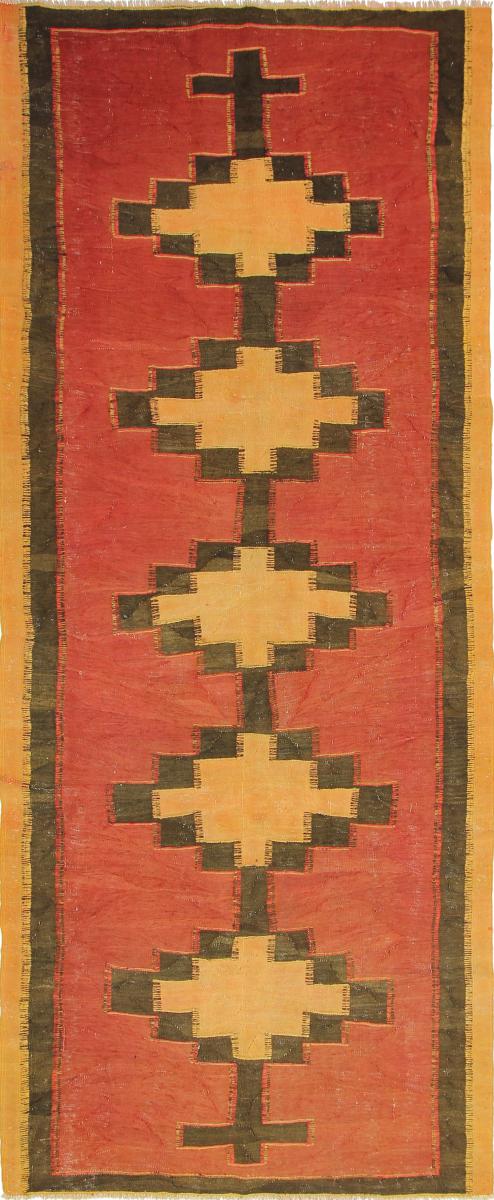 Tapete persa Kilim Fars Azerbaijan Antigo 353x146 353x146, Tapete persa Tecido à mão