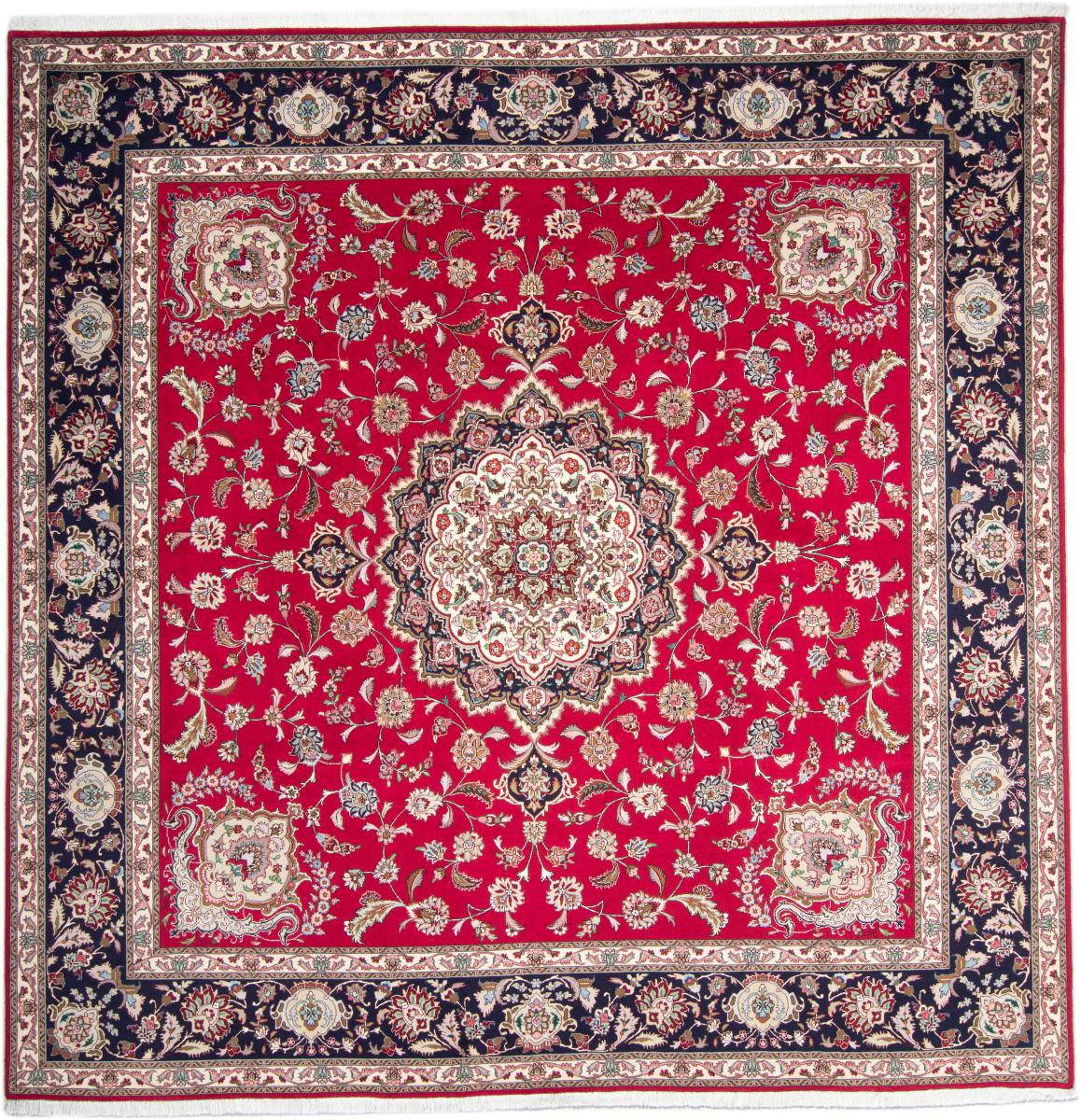 Tapete persa Tabriz 50Raj 255x253 255x253, Tapete persa Atado à mão