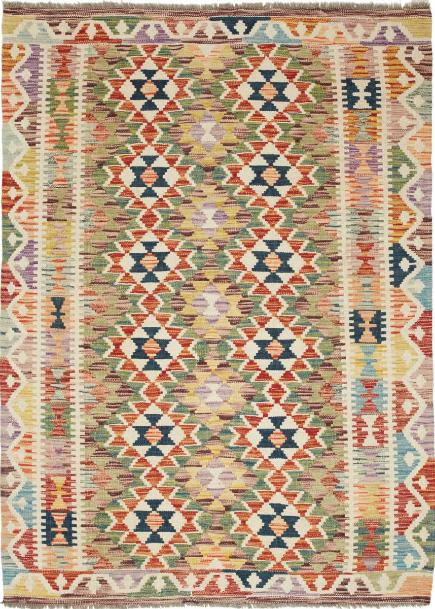 Tapete afegão Kilim Afegão 173x126 173x126, Tapete persa Tecido à mão