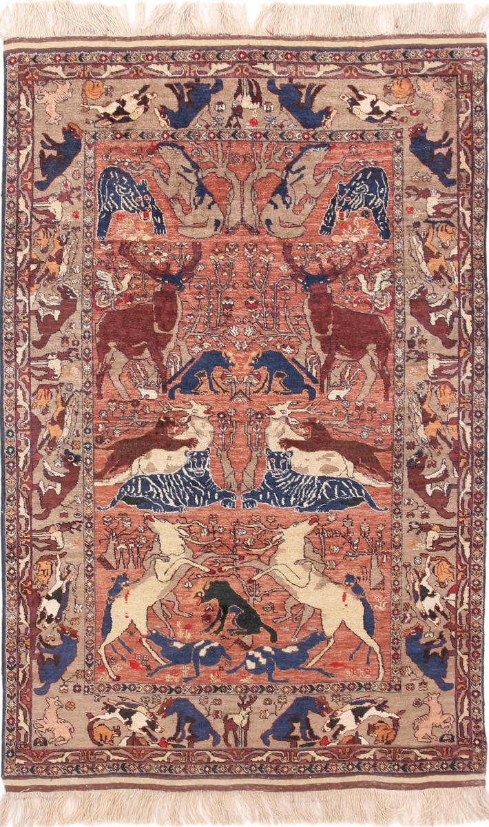 Afghanischer Teppich Afghan Mauri Seide 180x118 180x118, Perserteppich Handgeknüpft